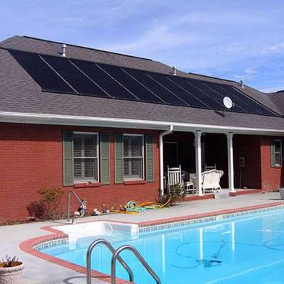 Swimming pool solar heating collector