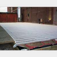 white color ice rink outrigger cooling mat / ice rink PE tube mats